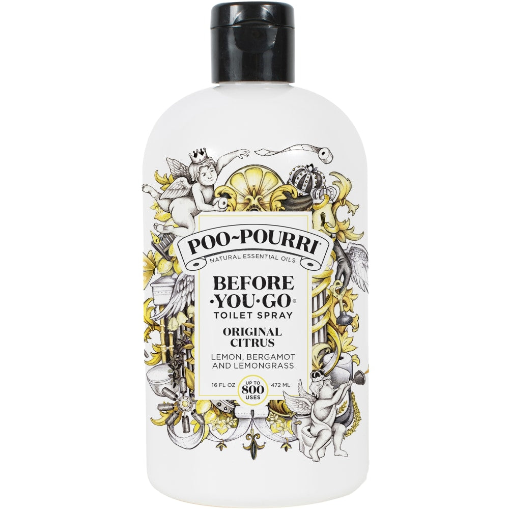 Poo-Pourri Before You Go Toilet Spray, 16 Oz, Citrus, Pack Of 6 Bottles