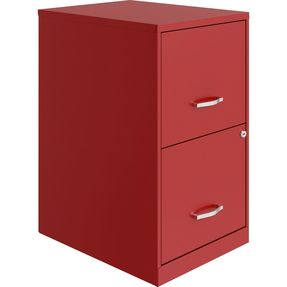 NuSparc 18inD 2-Drawer Lateral File Cabinet, Red