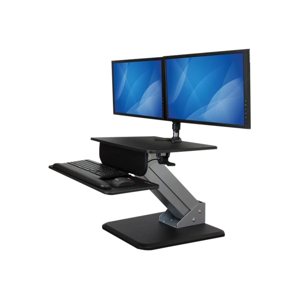 StarTech.com Dual Monitor Sit-to-stand Workstation - One-Touch Height Adjustment