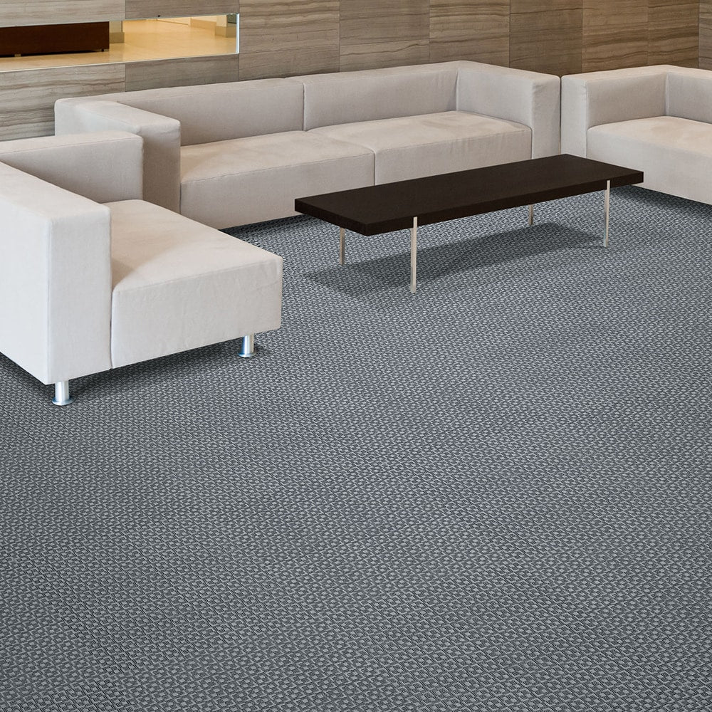 Foss Floors Metro Peel & Stick Carpet Tiles, 24in x 24in, Taupe, Set Of 15 Tiles