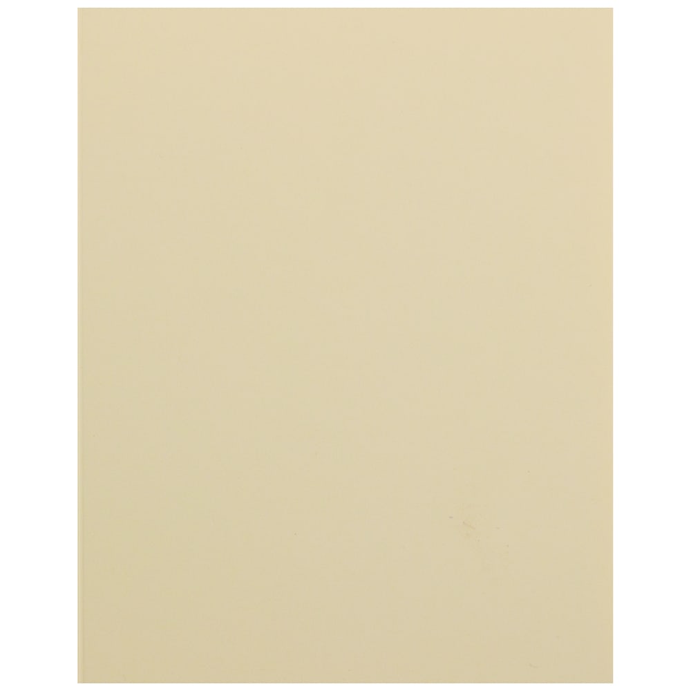 JAM Paper Strathmore Fold-Over Cards, 4 3/8in x 5 7/16in, Ivory, Pack Of 25