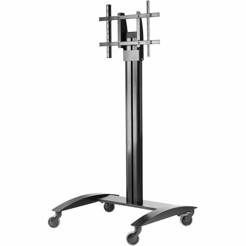 Peerless-AV SmartMount S560M Height-Adjustable Metal Flat-Panel Cart, 68 7/16inH x 35inW x 29inD, Black