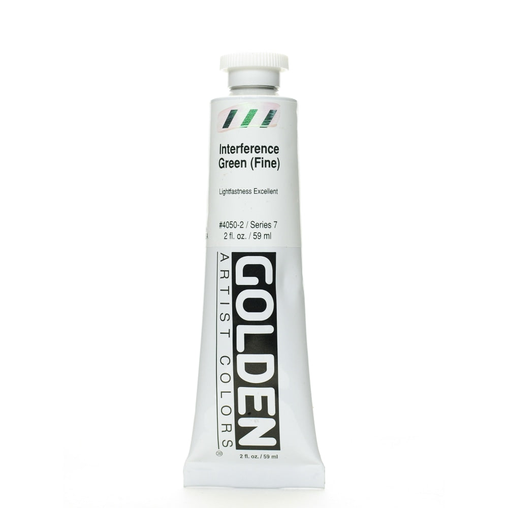 Golden Acrylic Paint, Fine, 2 Oz, Interference Green