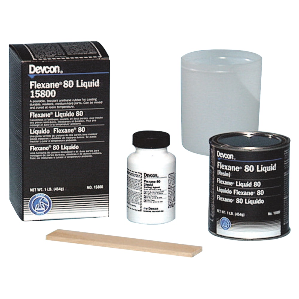 Devcon Flexane 80 Liquid Medium-Hard Rubber, 1 Lb