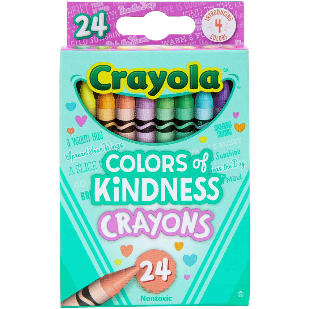 Crayola Colors of Kindness Crayons, Assorted Colors, Box Of 24 Crayons