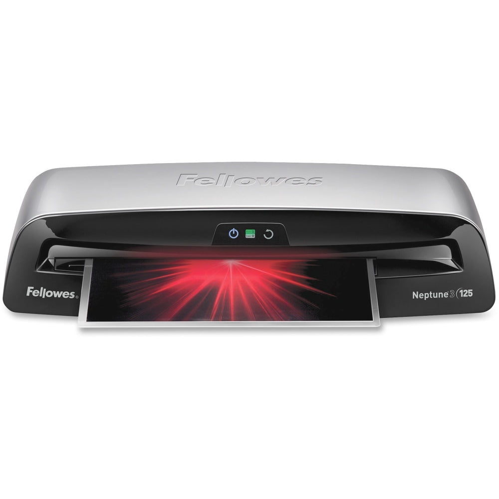 Fellowes Neptune3  Thermal 125 12.5in Laminator With Combo Kit, 12.5in Wide, Black/Silver