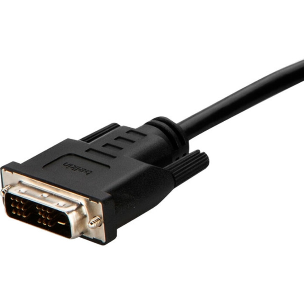 Belkin HDMI to DVI Video KVM Cable - 10 ft DVI/HDMI Video Cable for Video Device, Monitor, KVM Switch - First End: 1 x HDMI Digital Audio/Video - Male - Second End: 1 x DVI Digital Video - Male - Gold Plated Connector - TAA Compliant