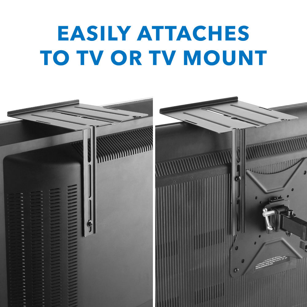 Mount-It! MI-896 Wall-Mounted A/V Shelf, 10inH x 7-13/16inW x 7-13/16inD, Black