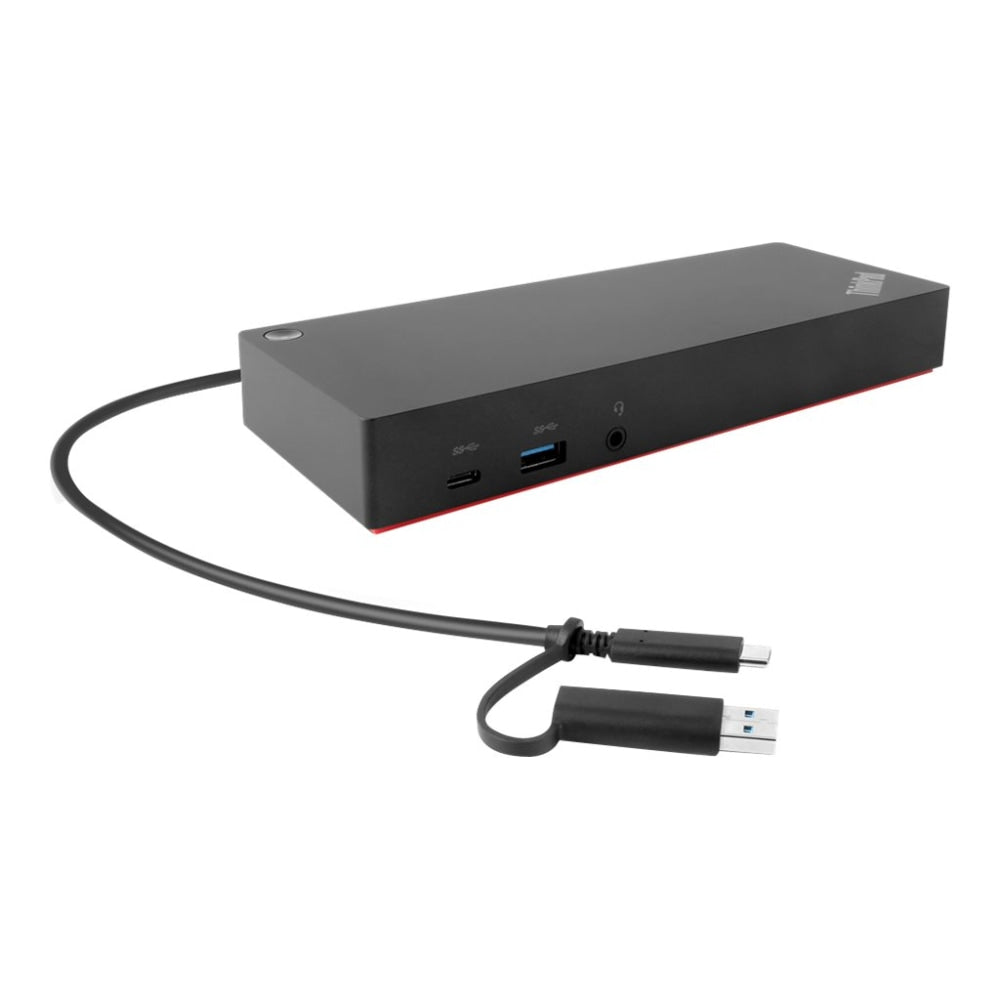 Lenovo ThinkPad Hybrid USB-C with USB-A Dock - Docking station - USB-C - 2 x HDMI, 2 x DP - GigE - 135 Watt