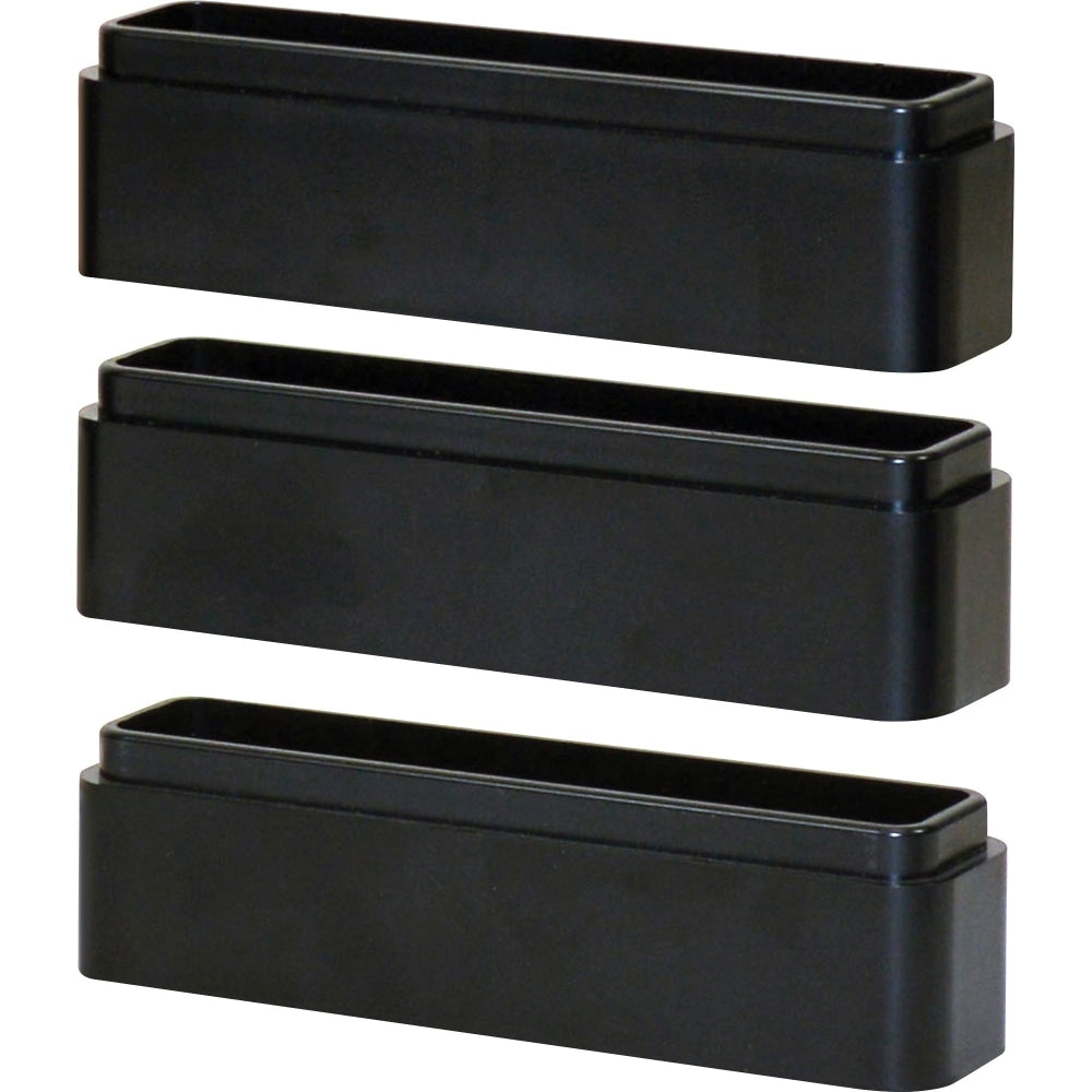 DAC Monitor Riser Leg Blocks - 6in Width x 1.5in Depth x 1.2in Height - Stackable, Comfortable - Black