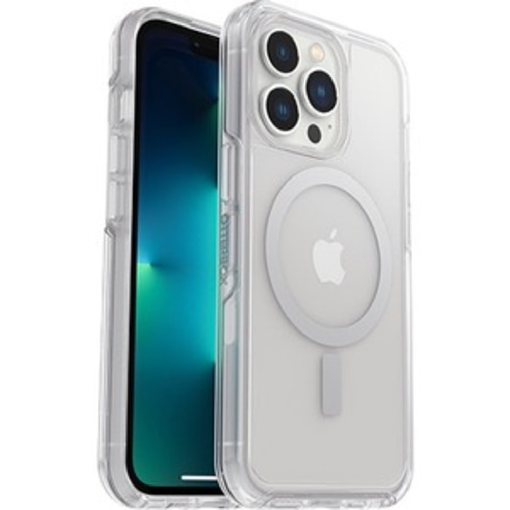 OtterBox iPhone 13 Pro Symmetry Series+ Clear Antimicrobial Case for MagSafe - For Apple iPhone 13 Pro Smartphone - Clear - Bump Resistant, Drop Resistant, Bacterial Resistant - Synthetic Rubber, Polycarbonate, Plastic - Retail