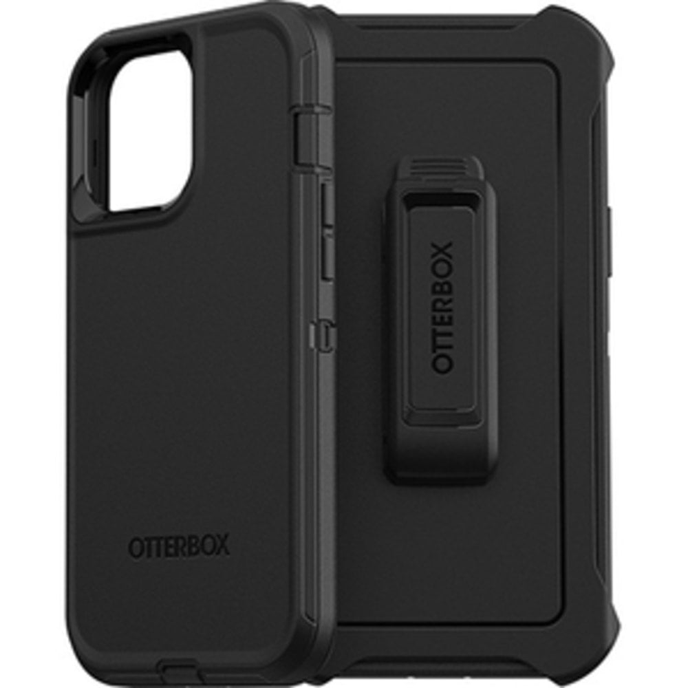 OtterBox Defender Rugged Carrying Case (Holster) Apple iPhone 13 Pro Max, iPhone 12 Pro Max Smartphone - Black