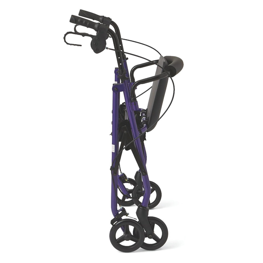 Medline Guardian Basic Rollator, 6in Wheels, Purple