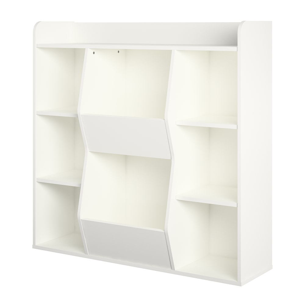 Ameriwood Home Nathan Kids 41inH 8-Cube Large Toy Storage Bookcase, White