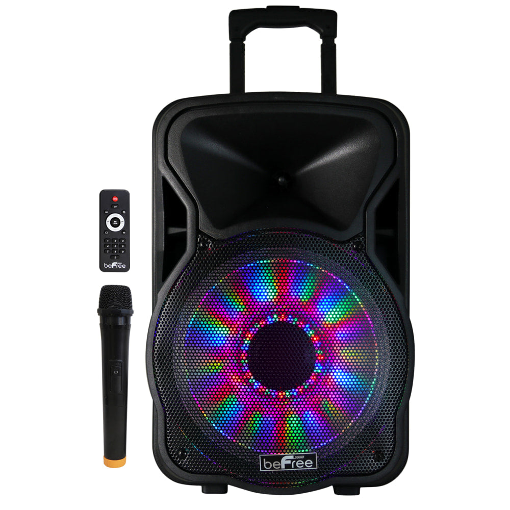 BeFree Sound Bluetooth Portable Party PA Speaker, Black