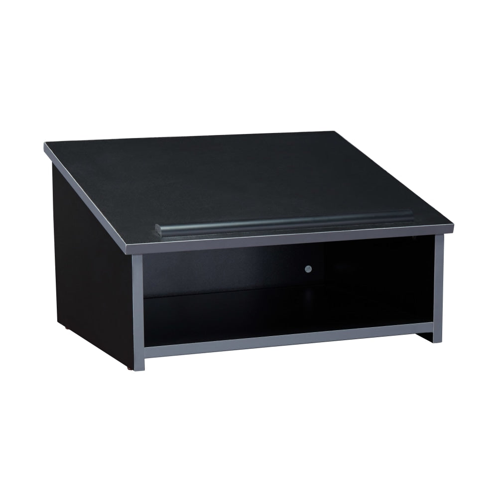 Oklahoma Sound Tabletop Lectern, 13-3/4inH x 23-3/4inW x 19-7/8inD, Black