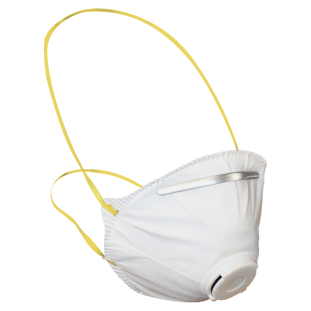 Impact Products N95 Approved Dust Respirator With Exhalation Valve, One Size, White, Case Of 10