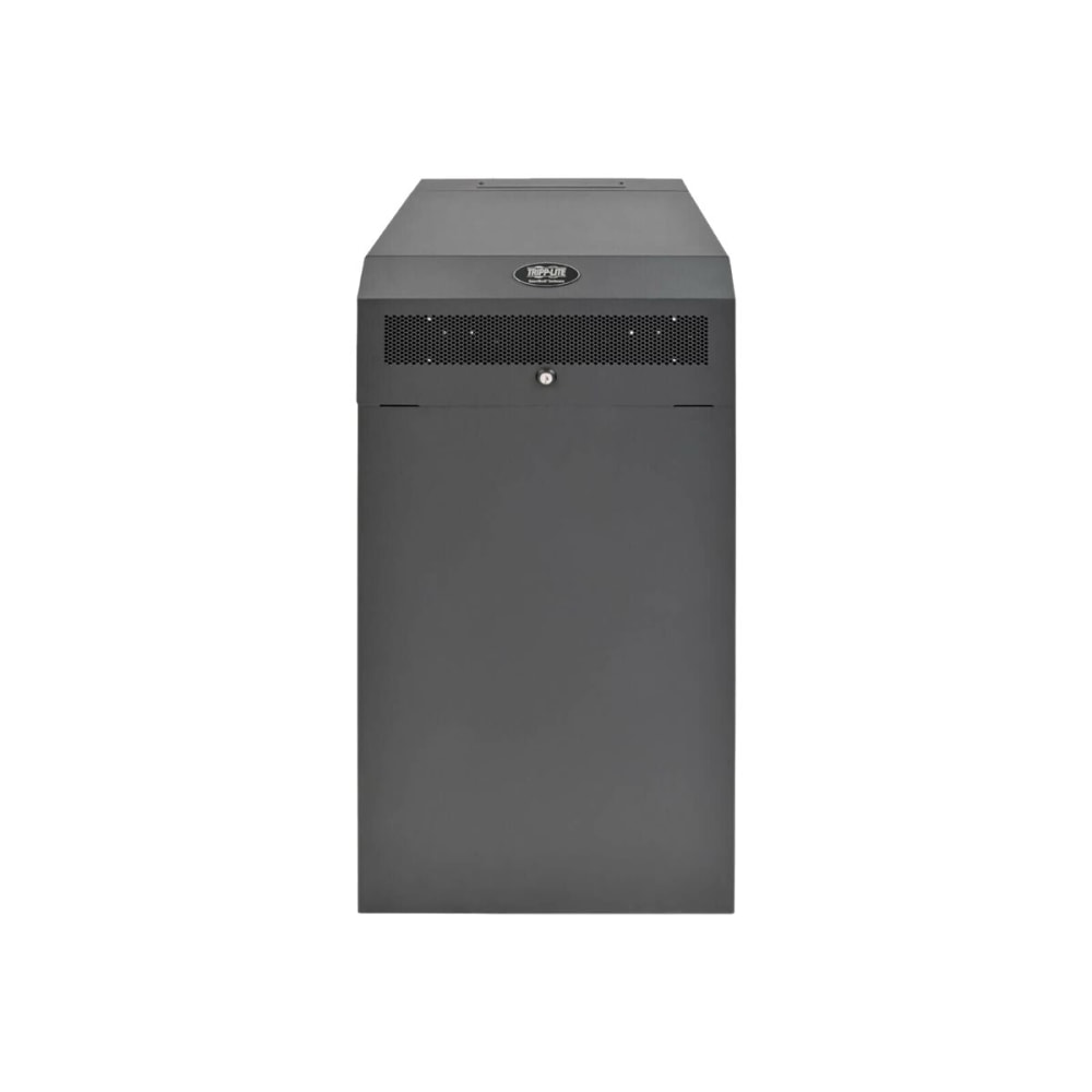 Tripp Lite 16U Wallmount Low Profile Vertical Rack Enclosure Server Cabinet - 19in 16U Wide x 35in Deep Wall Mountable for Server, LAN Switch, Patch Panel, UPS, Battery Pack - Black Powder Coat - Steel