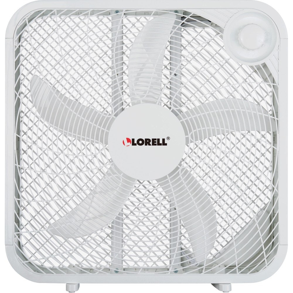 Lorell 3-Speed Box Fan, White