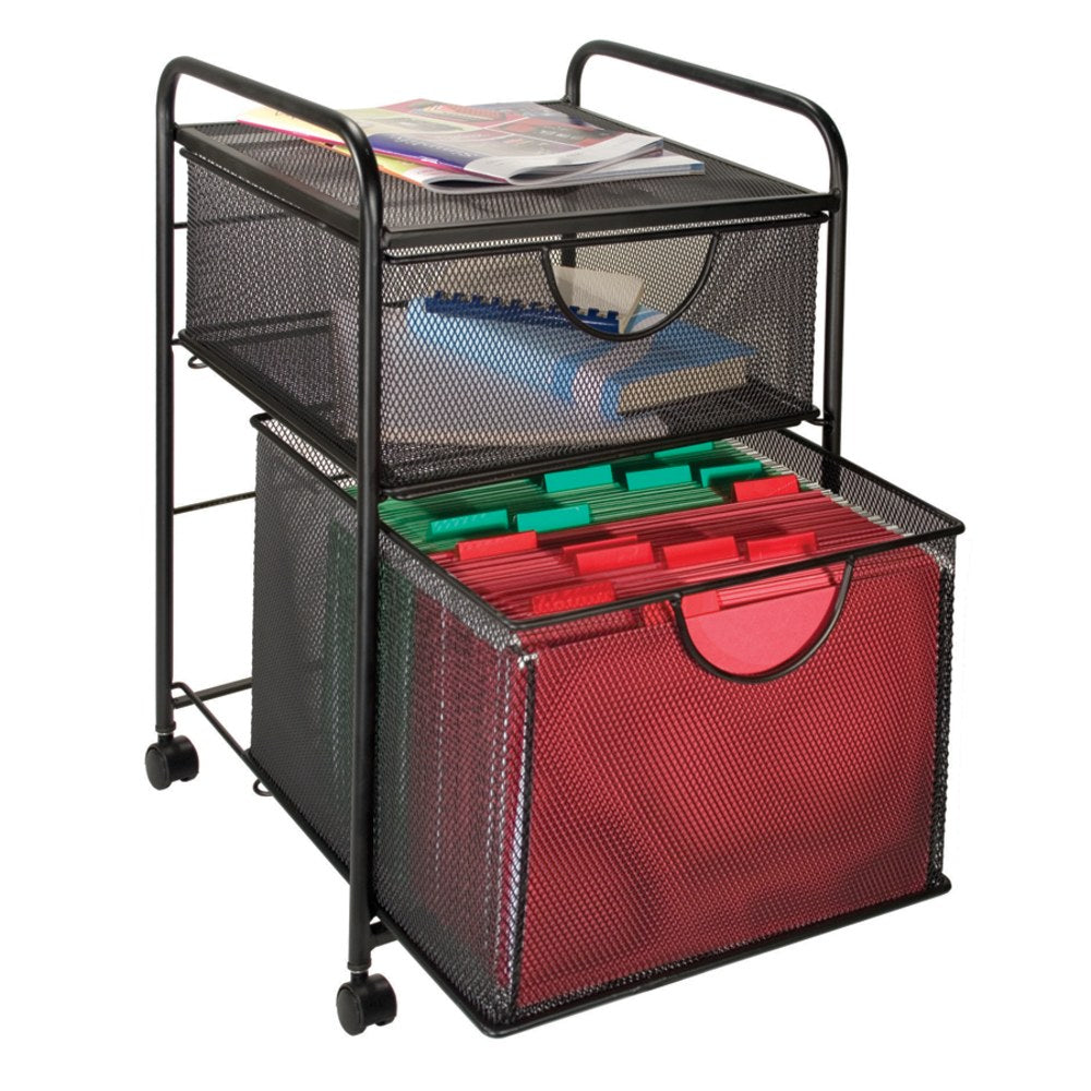 Innovative Storage Designs Mesh Hanging File And Storage Cart