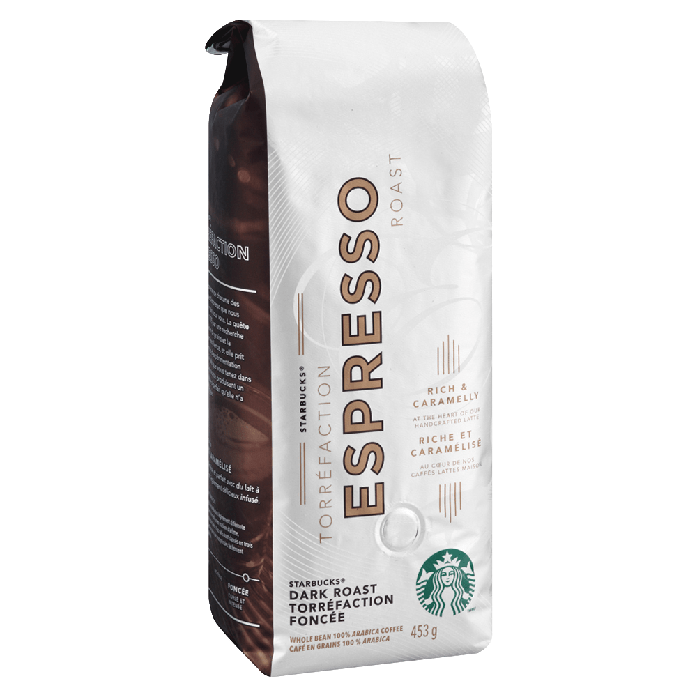 Starbucks Whole Bean Coffee, Dark Roast, Espresso, 1 Lb Per Bag