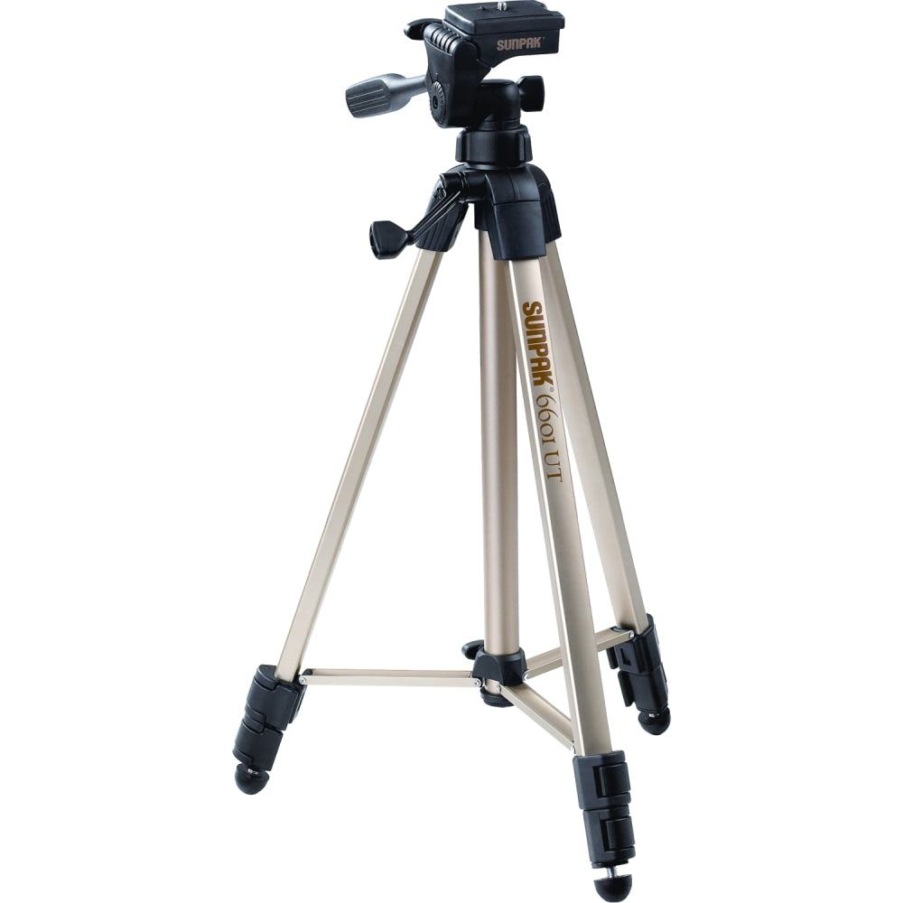 Sunpak Tripod With 3-Way Pan Head, Champagne, SPK620060