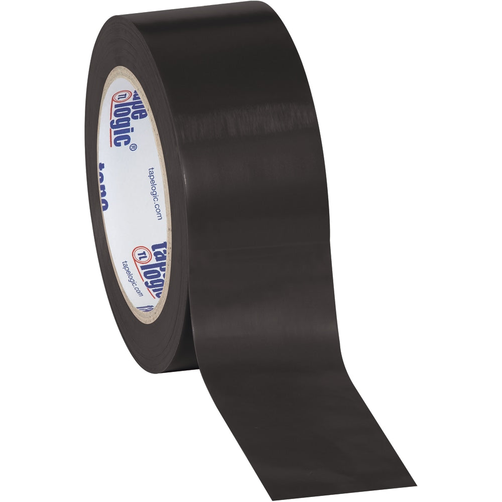 BOX Packaging Solid Vinyl Safety Tape, 3in Core, 2in x 36 Yd., Black, Case Of 3