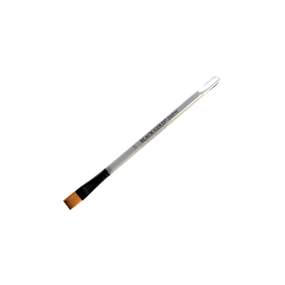 Dynasty Paint Brush, 1/2in, Flat Bristle, Synthetic, Clear