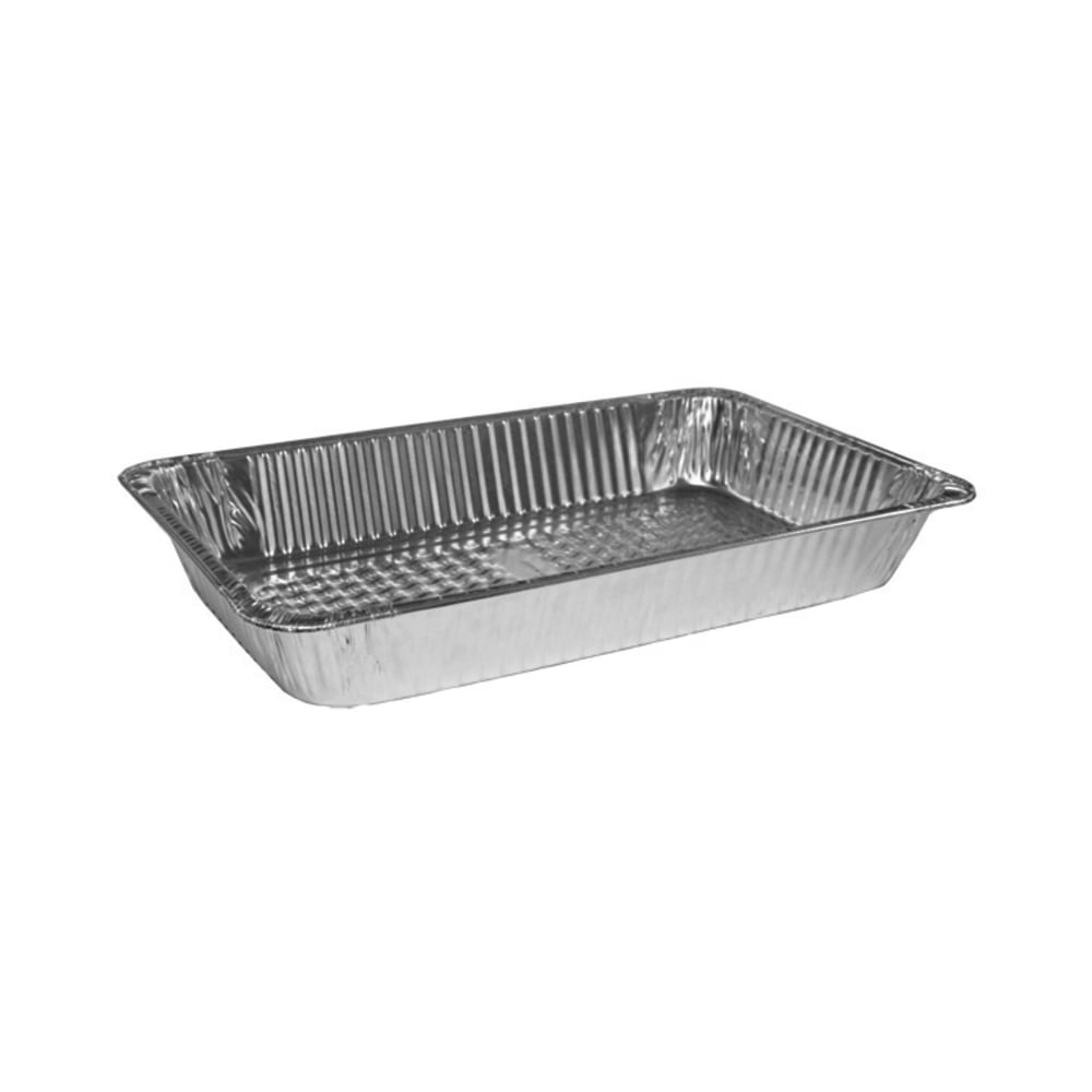 HFA Full Size Foil Pans, 343 Oz, 20 3/4in x 12 13/16in x 3 3/16in, Silver, Carton Of 50