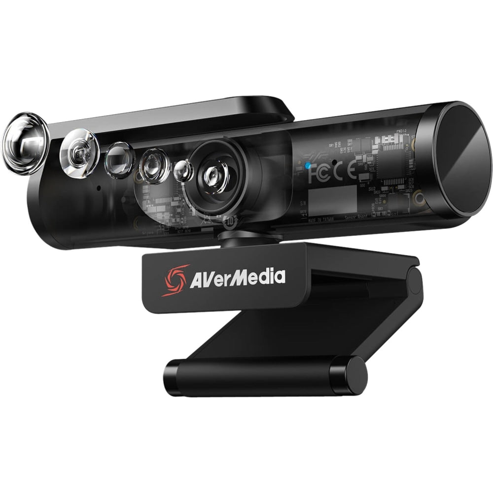 AVerMedia Live Streamer PW513 Webcam - 8 Megapixel - 60 fps - USB 3.0 - TAA and NDAA Compliant - 3840 x 2160 Video - Exmor R CMOS Sensor - Fixed Focus - Microphone - Notebook, Computer