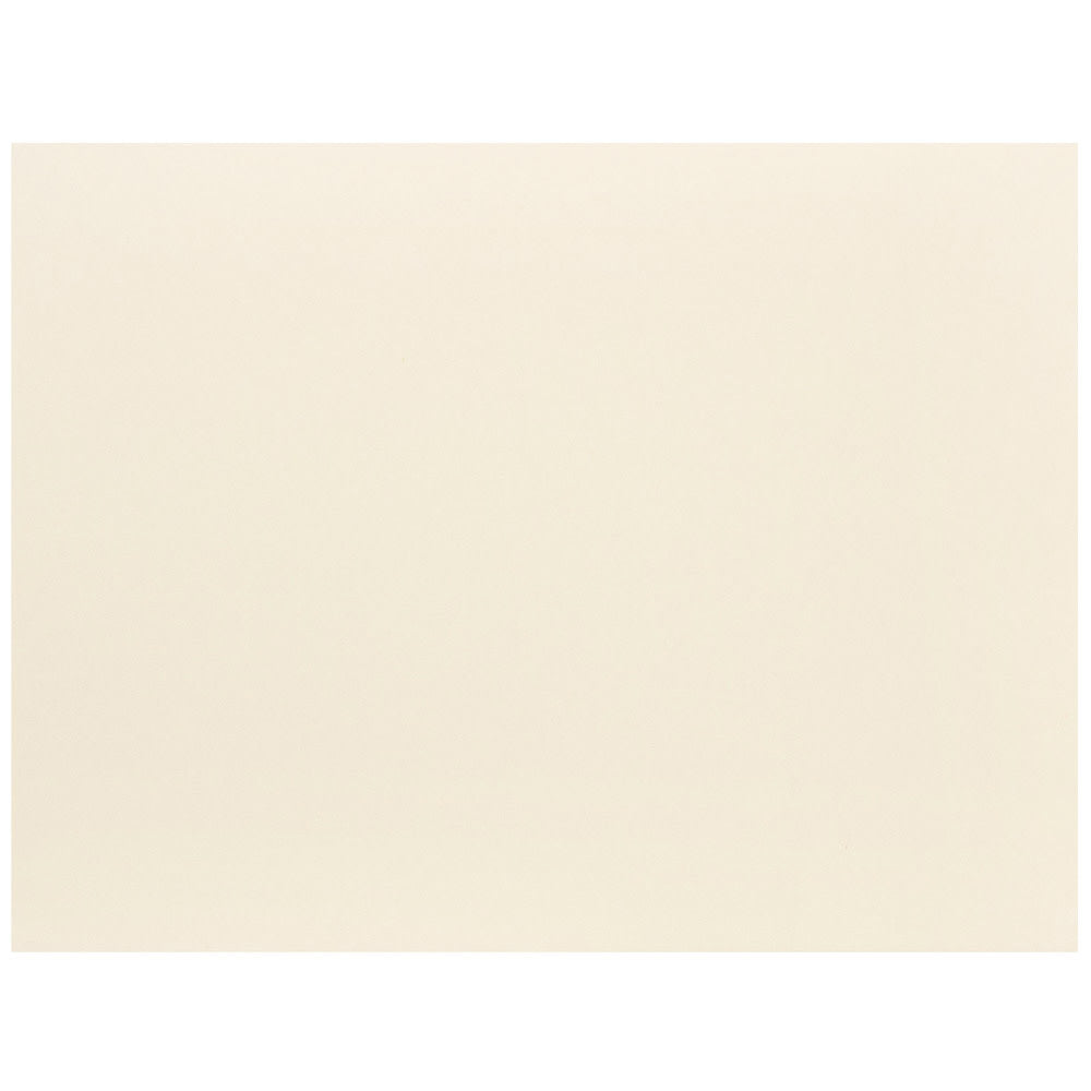 JAM Paper Blank Note Cards, 4 1/4in x 5 1/2in, Ivory, Pack Of 100