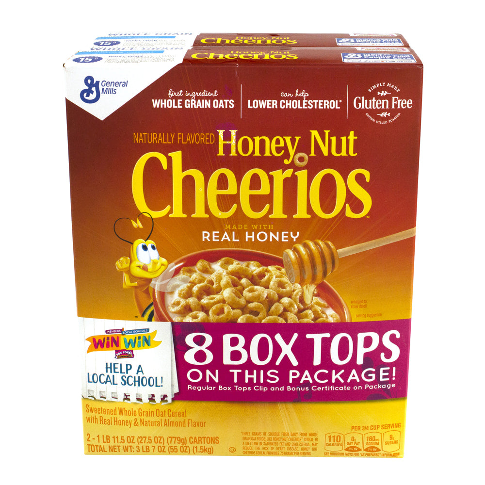 Honey Nut Cheerios, 56 Oz, Pack Of 2 Boxes