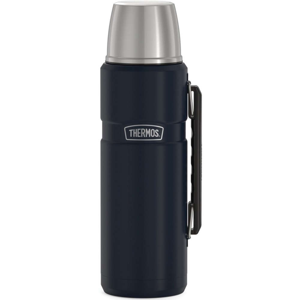 Thermos Stainless King Beverage Bottle 40Oz - 1.3 quart (1.2 L) - Vacuum - Midnight Blue, Blue, Matte Blue