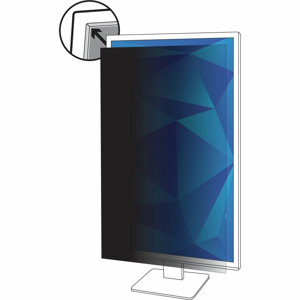 3M Privacy Filter for 25in Portrait Monitor, 16:9, PF250W9P - For 25in Widescreen LCD Monitor - 16:9 - Scratch Resistant, Fingerprint Resistant, Dust Resistant - Anti-glare