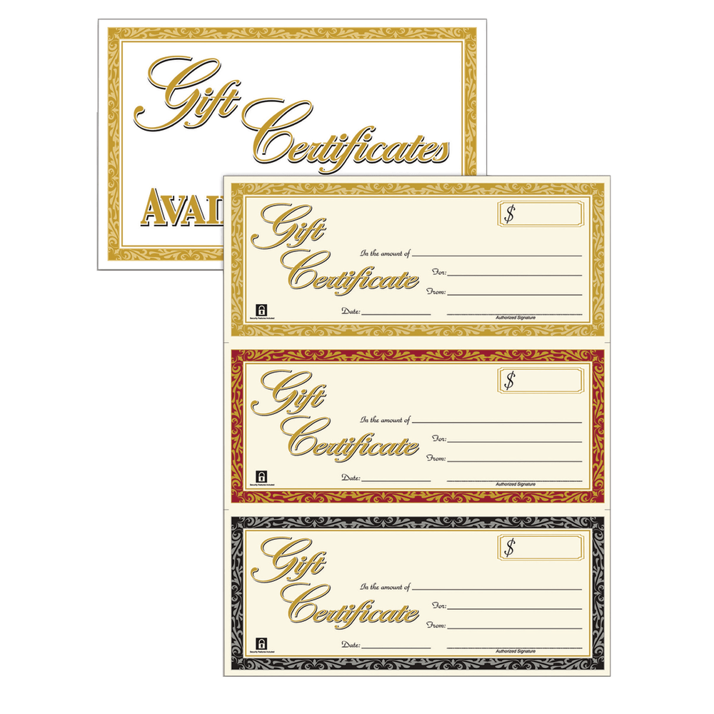 Adams Gift Certificates Kit, Pack Of 30 Certificates