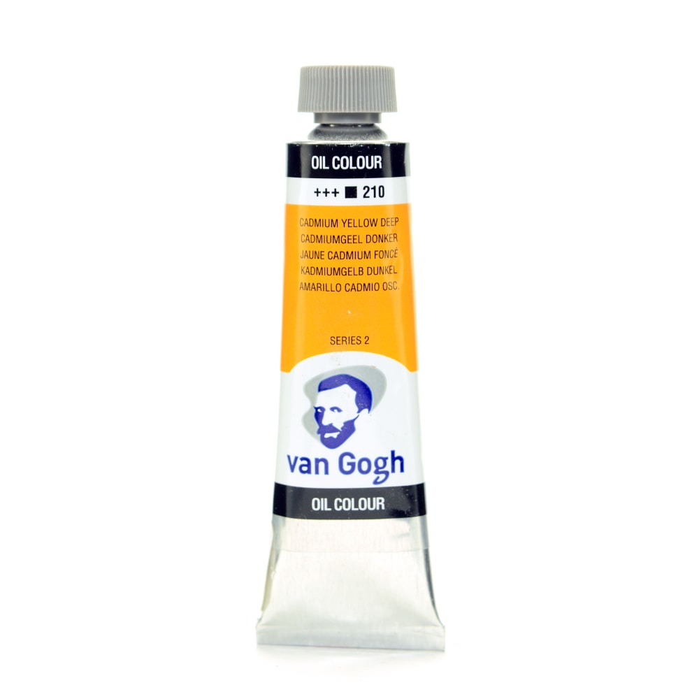 Van Gogh Oil Colors, 1.35 oz, Cadmium Yellow Deep, Pack Of 2