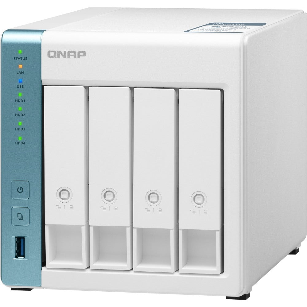 QNAP Quad-core 1.7GHz NAS with 2.5GbE and Feature-rich Applications for Home & Office - Annapurna Labs Alpine AL-314 Quad-core 1.70 GHz - 4 x HDD Supported - 0 x HDD Installed - 4 x SSD Supported - 0 x SSD Installed - 4 GB RAM DDR3 SDRAM