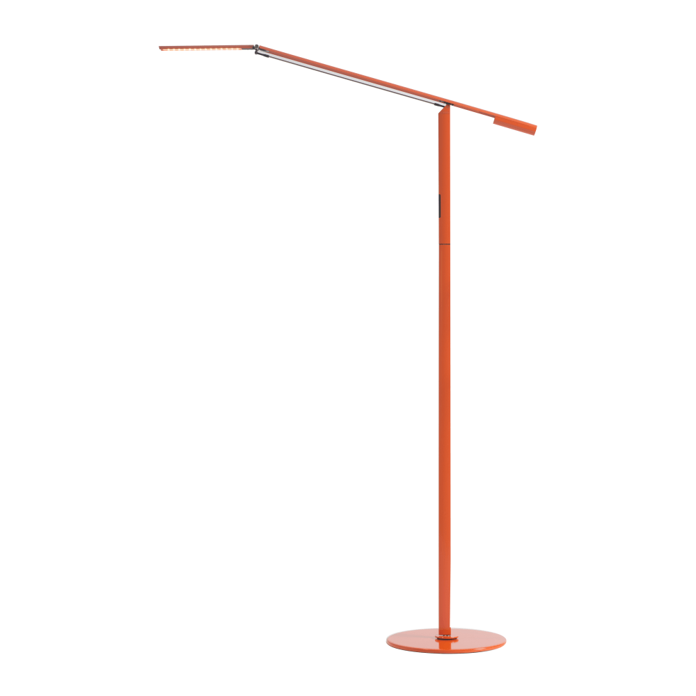 Koncept Equo LED Floor Lamp, 56-3/4inH, Cool/Orange