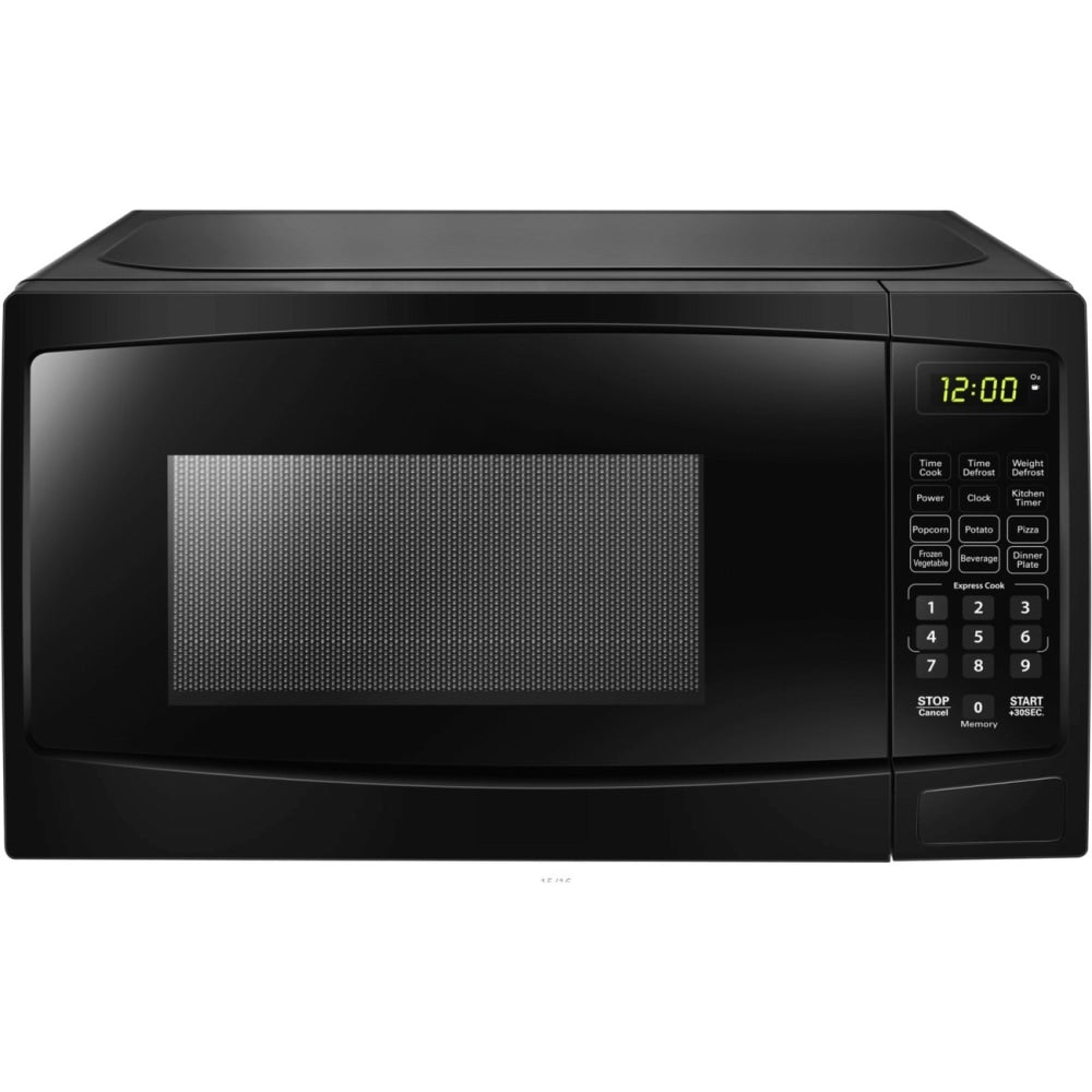 Danby 0.9 cuft Black Microwave - 0.9 ft³ Capacity - Microwave - 10 Power Levels - 900 W Microwave Power - 10.60in Turntable - 120 V AC - 15 A Fuse - Countertop - Black