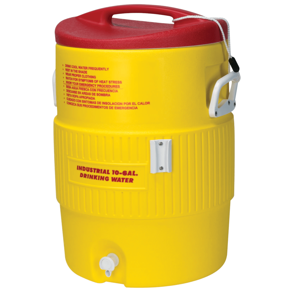 Igloo Heat-Stress Solution 10-Gallon Water Cooler, Red/Yellow