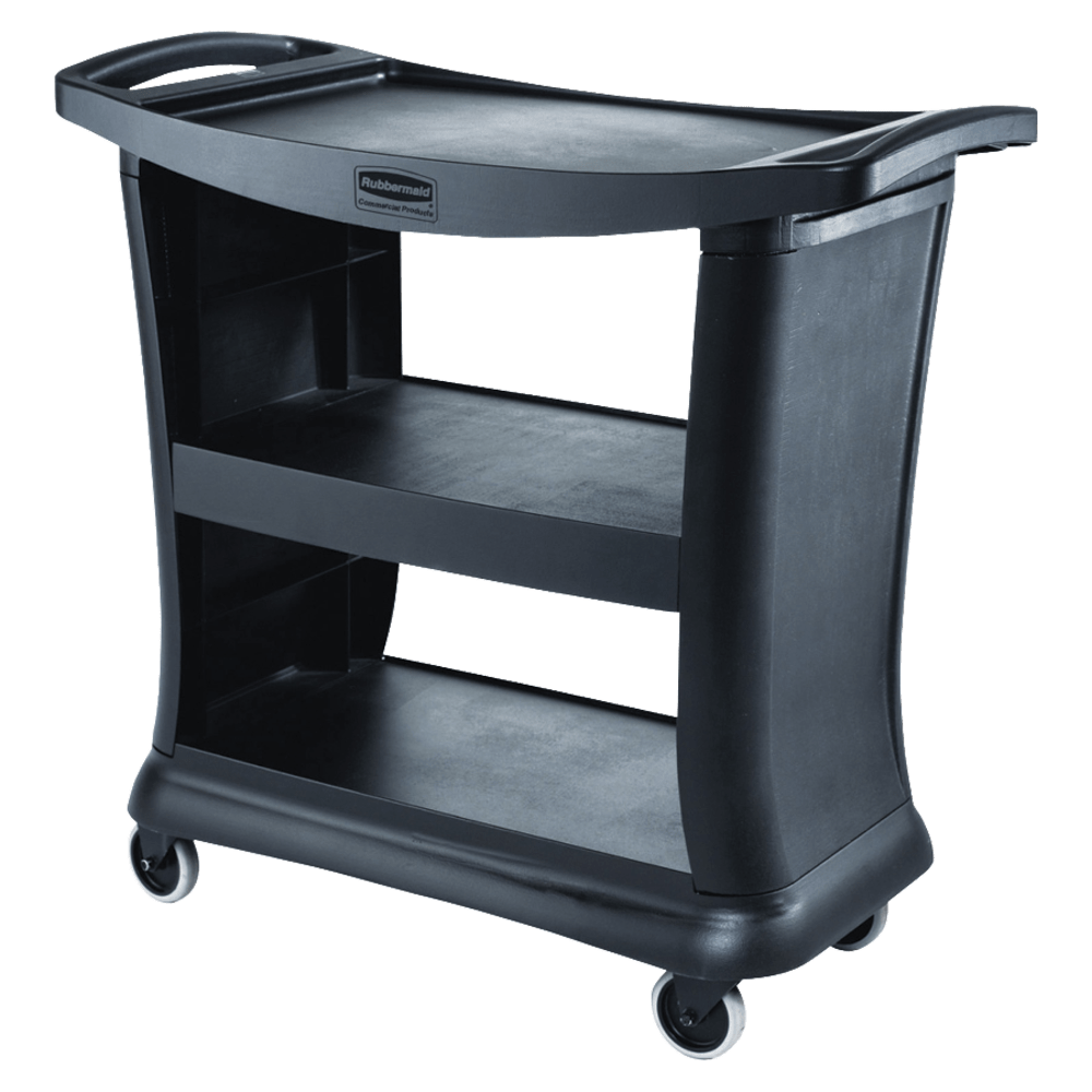 Rubbermaid Executive Service Cart, 38inH x 21inW x 39inD, Black