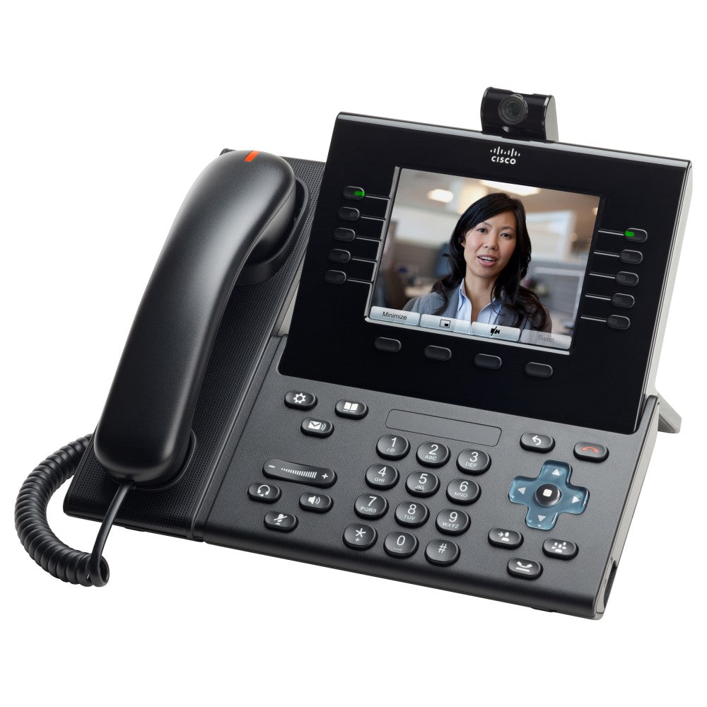 Cisco Unified 9951 IP Phone - Desktop - Charcoal - 1 x Total Line - VoIP - 5in LCD - 2 x Network (RJ-45) - PoE Ports