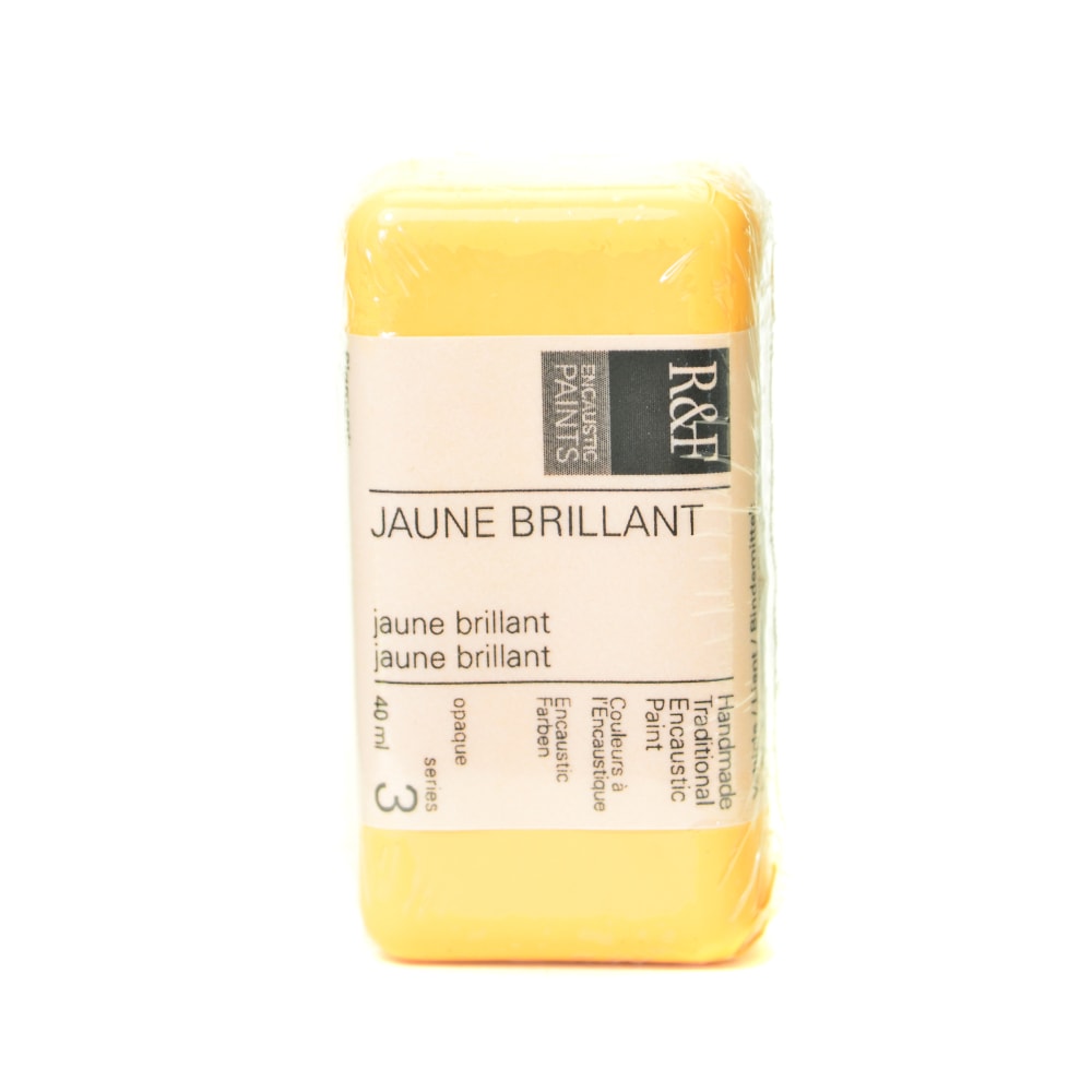 R & F Handmade Paints Encaustic Paint Cake, 40 mL, Juane Brilliant