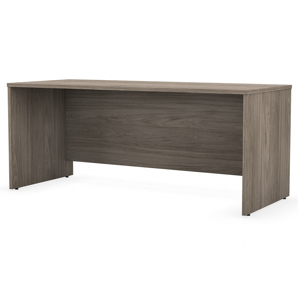 Bush Business Furniture Studio C Office 72inW Computer Desk, Modern Hickory, Standard Delivery