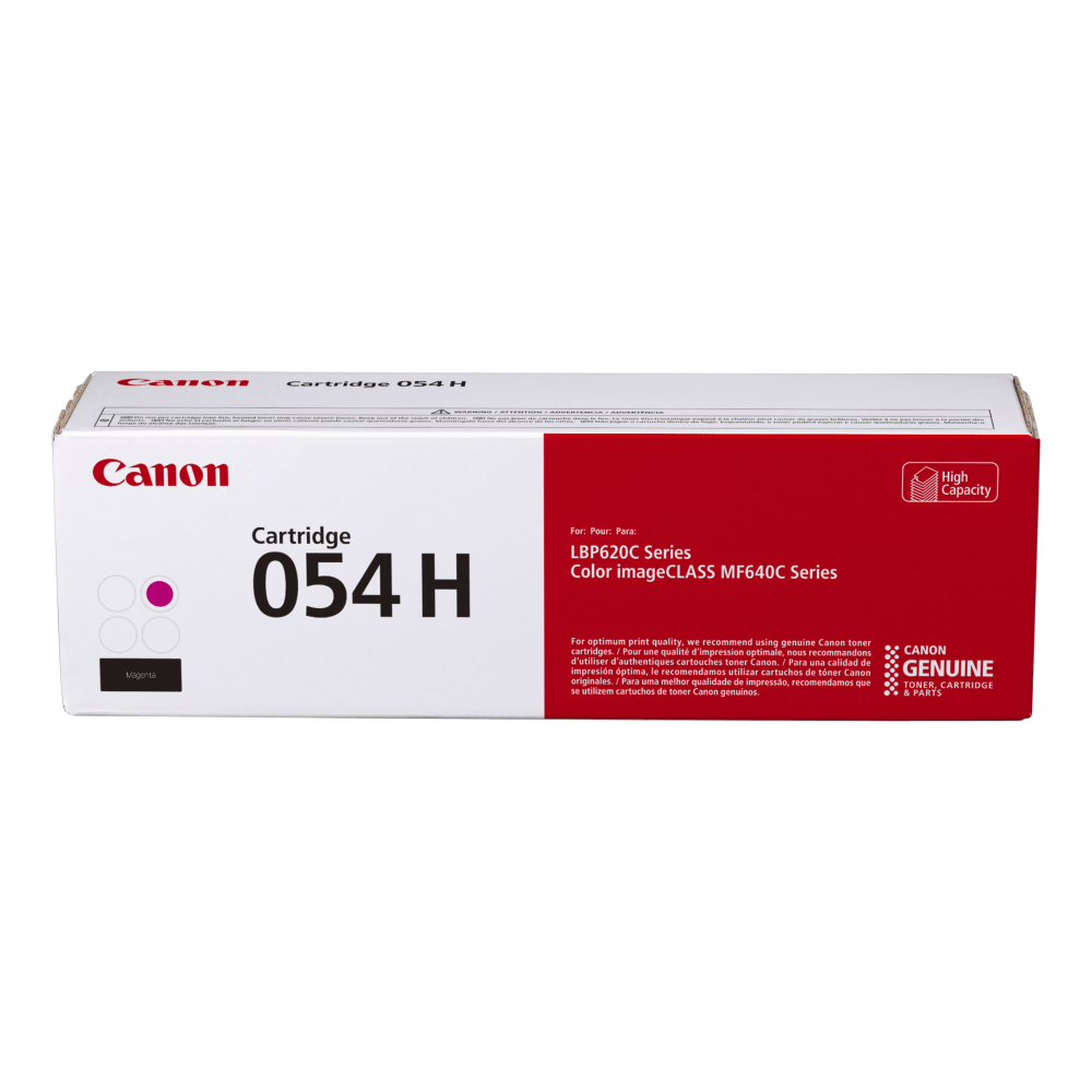 Canon 054H Magenta High Yield Toner Cartridge, 3026C001