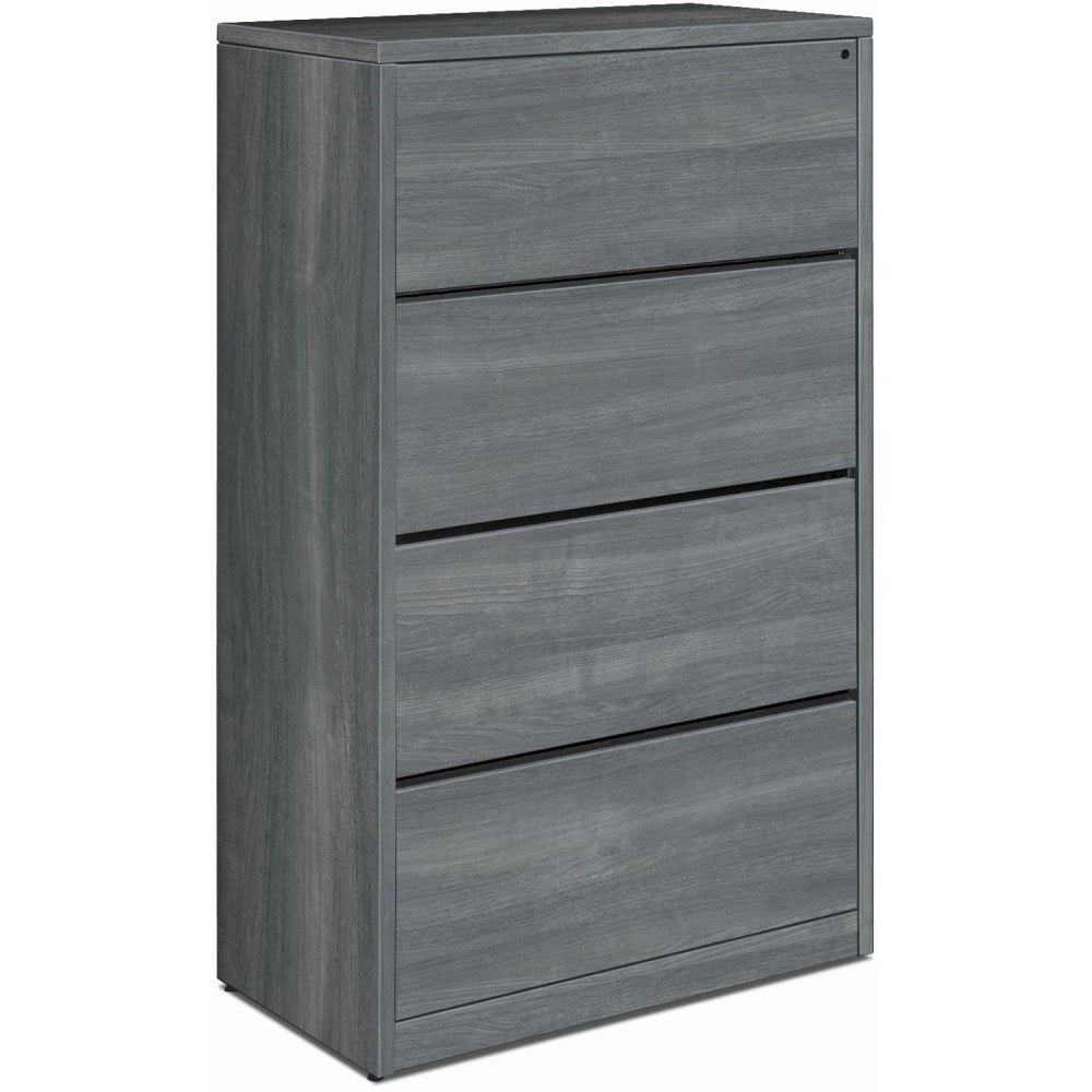 HON 10500 20inW x 59-1/8inD Lateral 4-Drawer File Cabinet, Gray