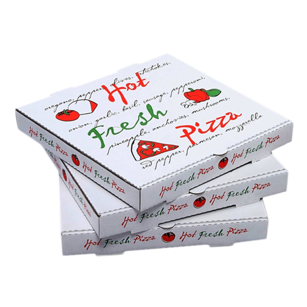 Corrugated Cardboard Pizza Boxes, 15in, Carton Of 50