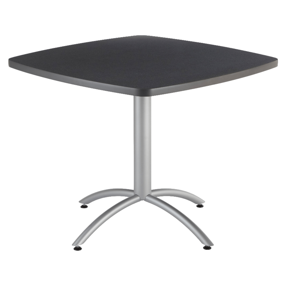 Iceberg CafeWorks Cafe Table, Square, 30inH x 36inW, Graphite