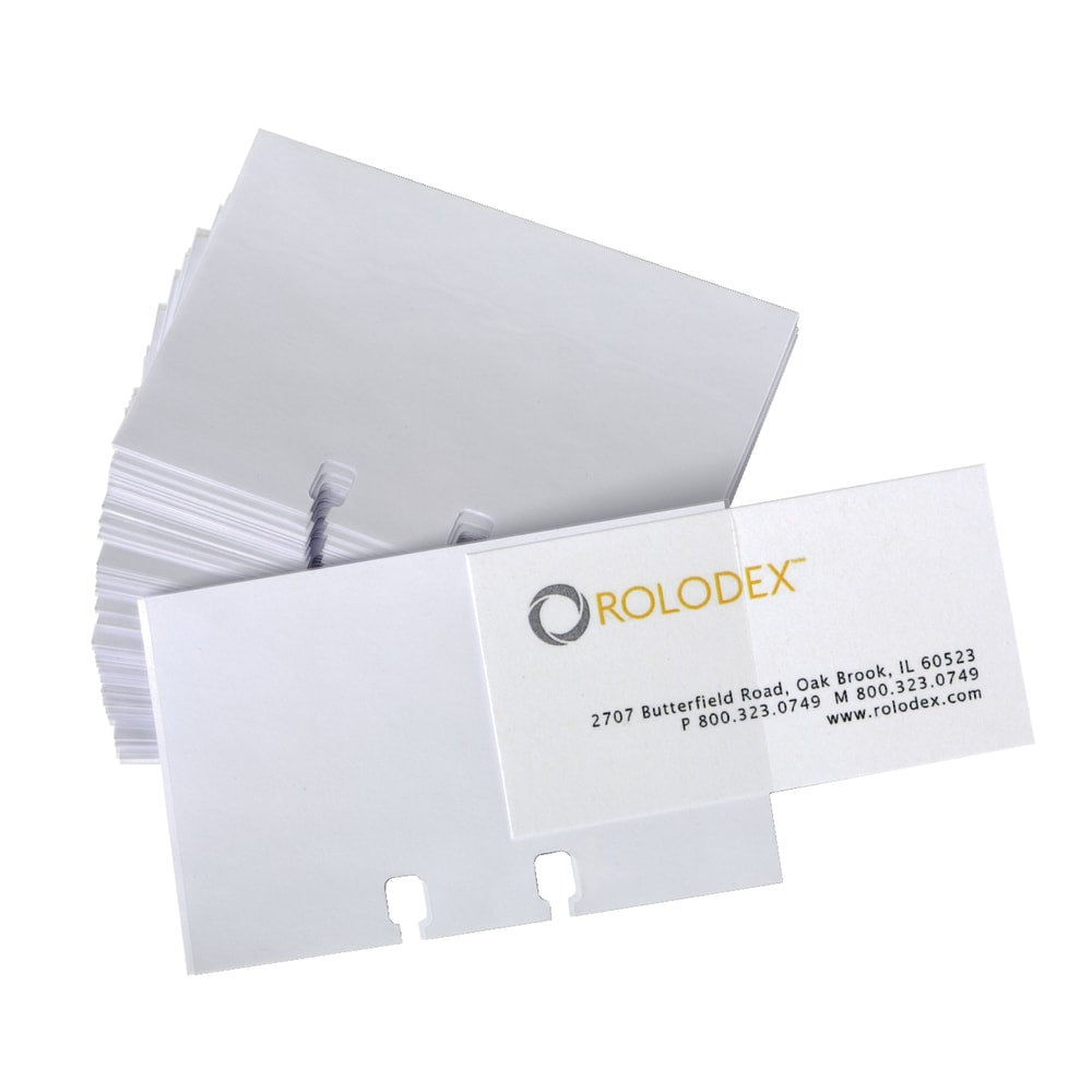 Rolodex Transparent Business Card Sleeves, 2 5/8in x 4in, Pack Of 40