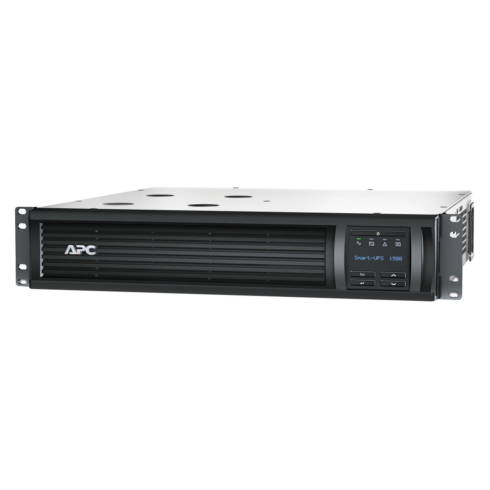 APC Smart-UPS 6-Outlet Rack-Mount Uninterruptible Power Supply, 1,440VA/1,000 Watts, SMT1500RM2UC